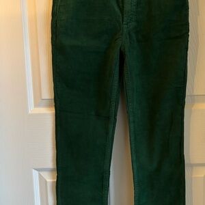 GAP Green Corduroy High Rise Pants